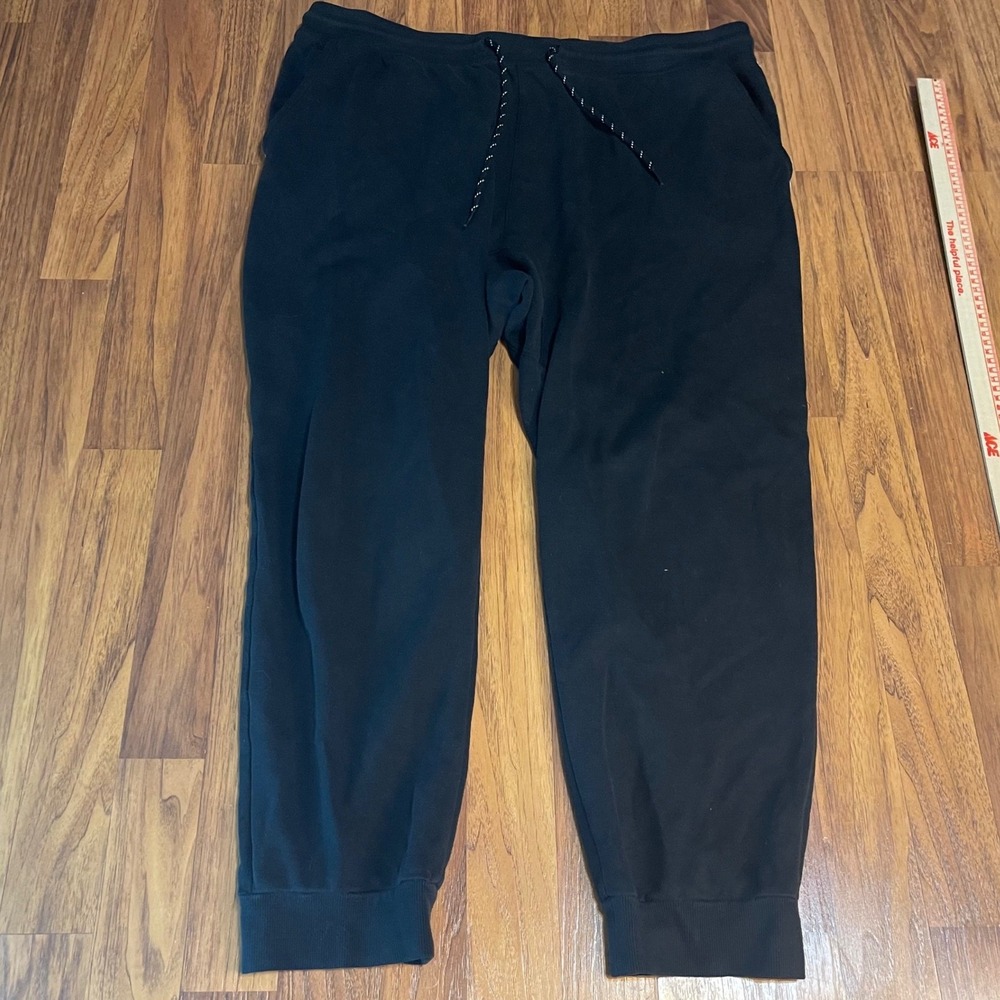 Edgar + Ash Joggers Mens XL Black Fleece Tapered Sweatpants Activewear Pants